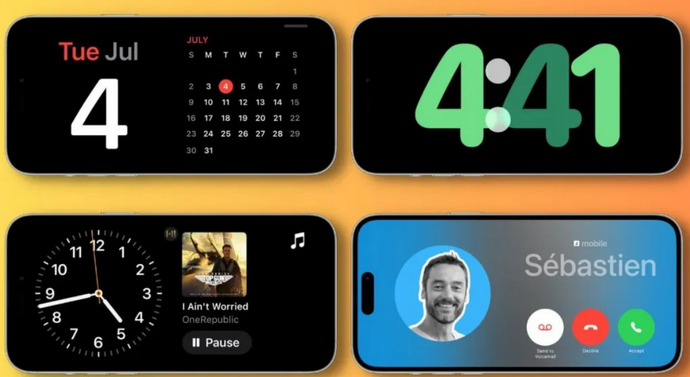 黄岩苹果手机维修分享iOS17横屏充电待机显示有什么好处 